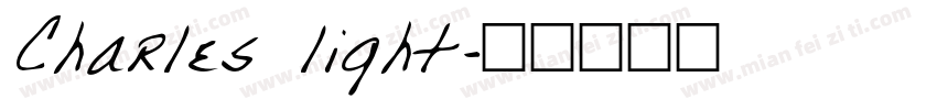 Charles light字体转换